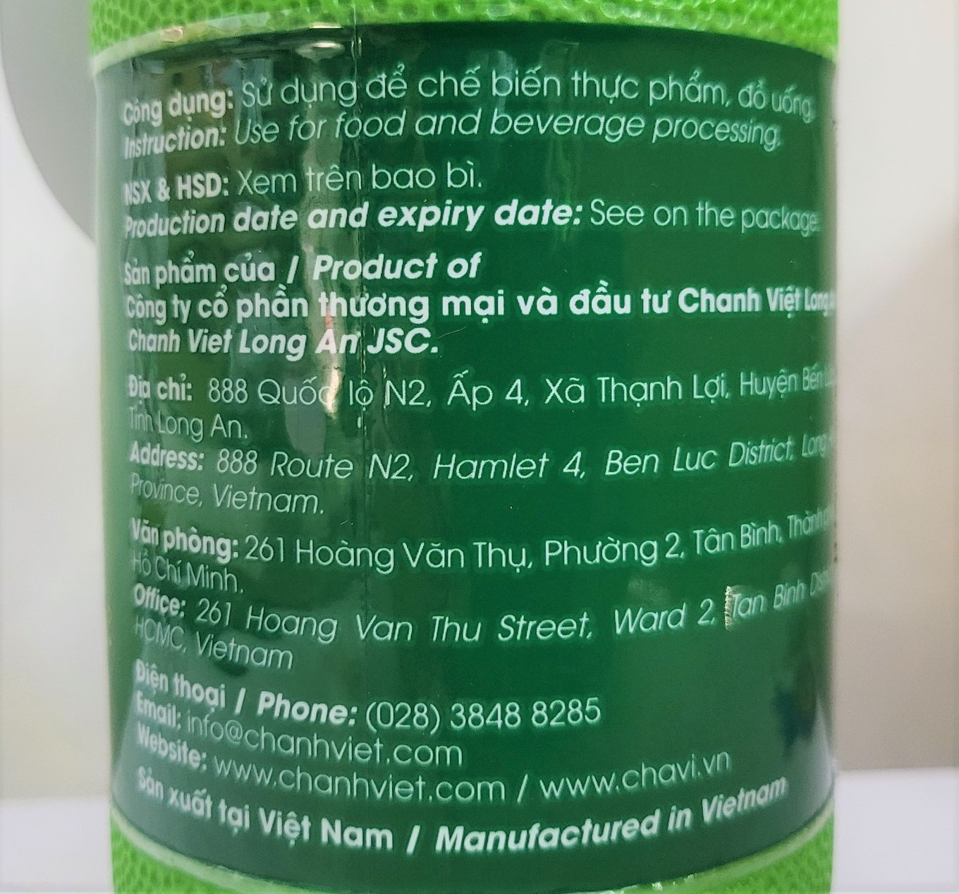 [Chai 1 Lít] NƯỚC CỐT CHANH [VN] CHAVI Lime Juice 100A
