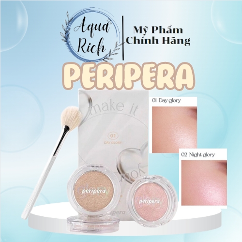 [Kèm Cọ] Phấn Bắt Sáng Ink Peripera Pure Glory Highlighter Set - 01 Day Glory - 02 Night Glory