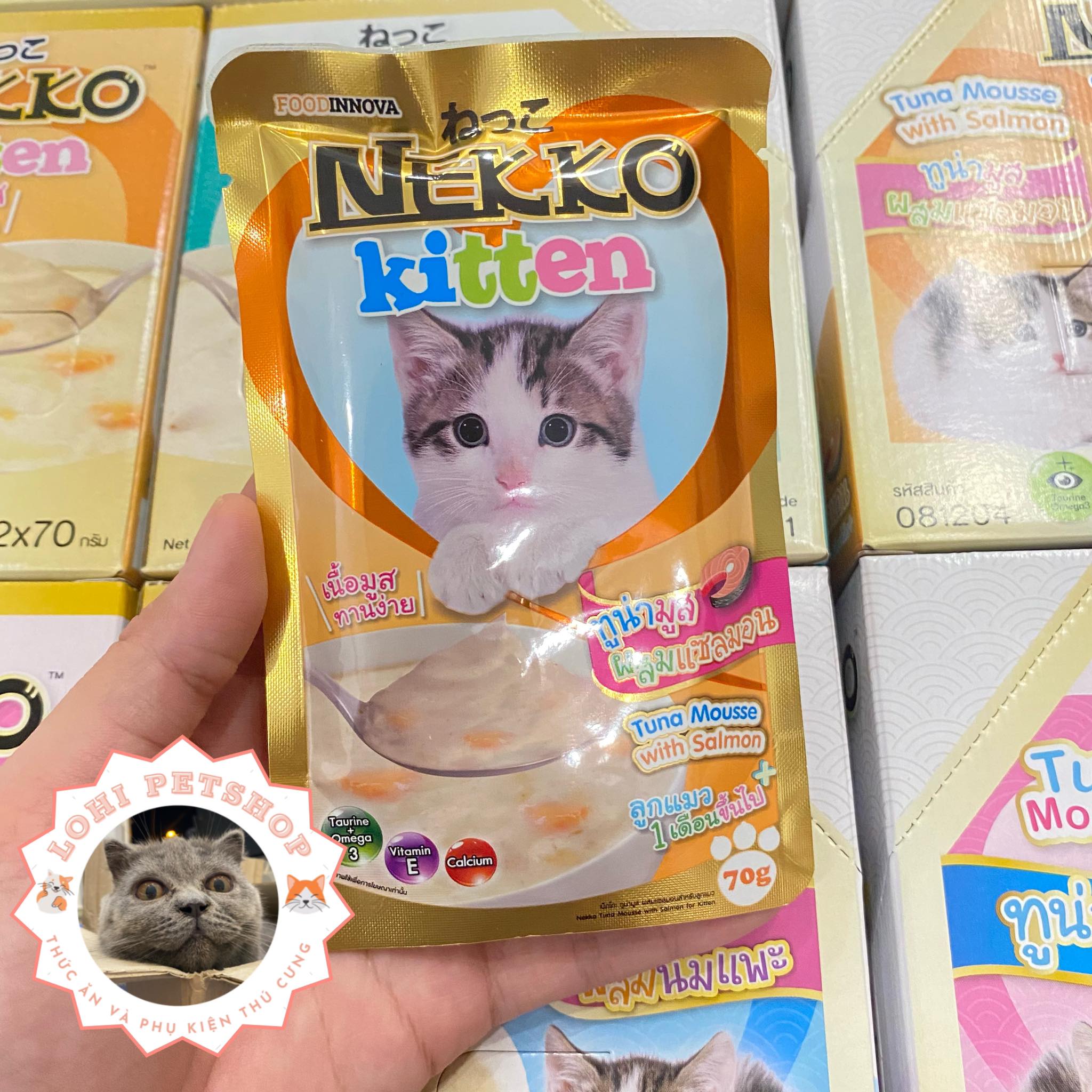 Pate nekko kitten cho mèo con 70gr-chọn vị