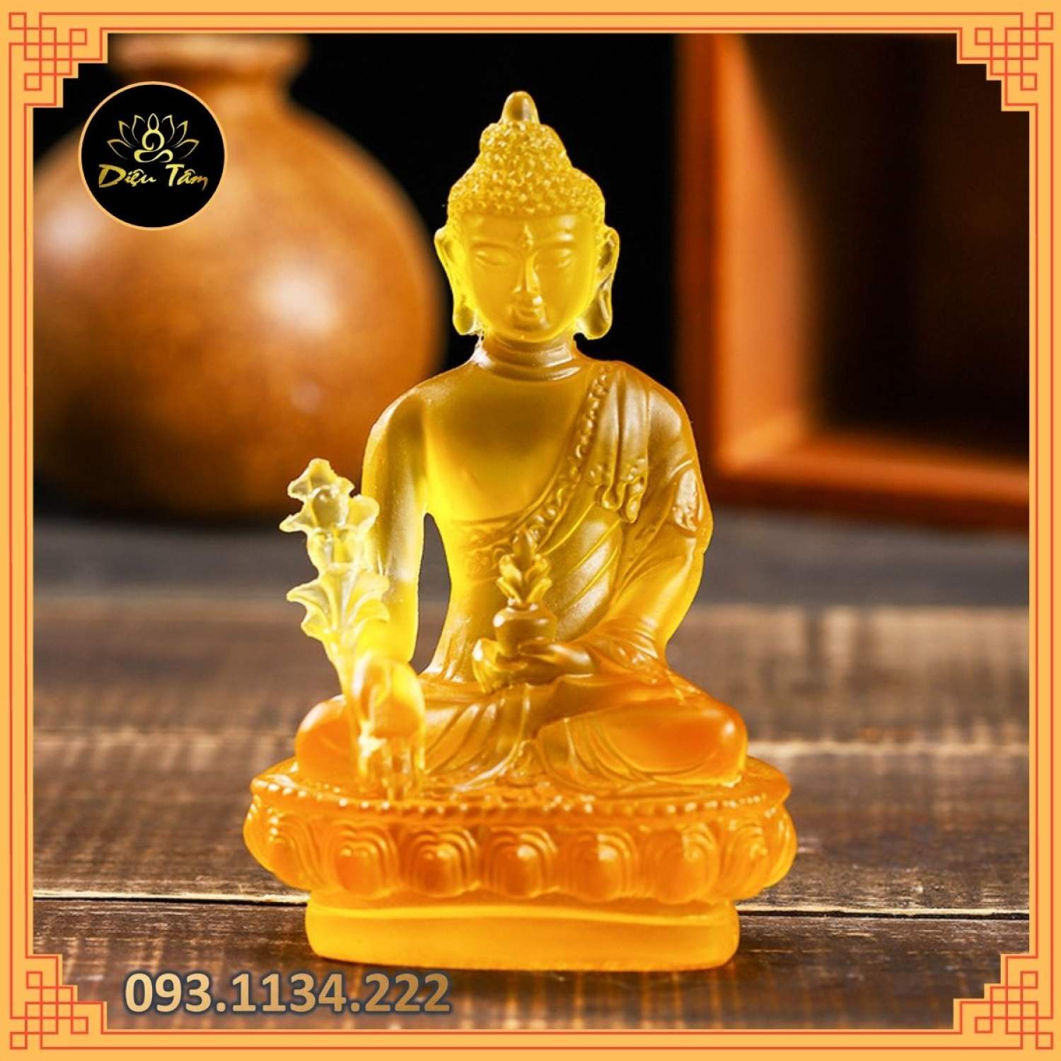 Tượng phật dượᴄ sư lưu ly vàng