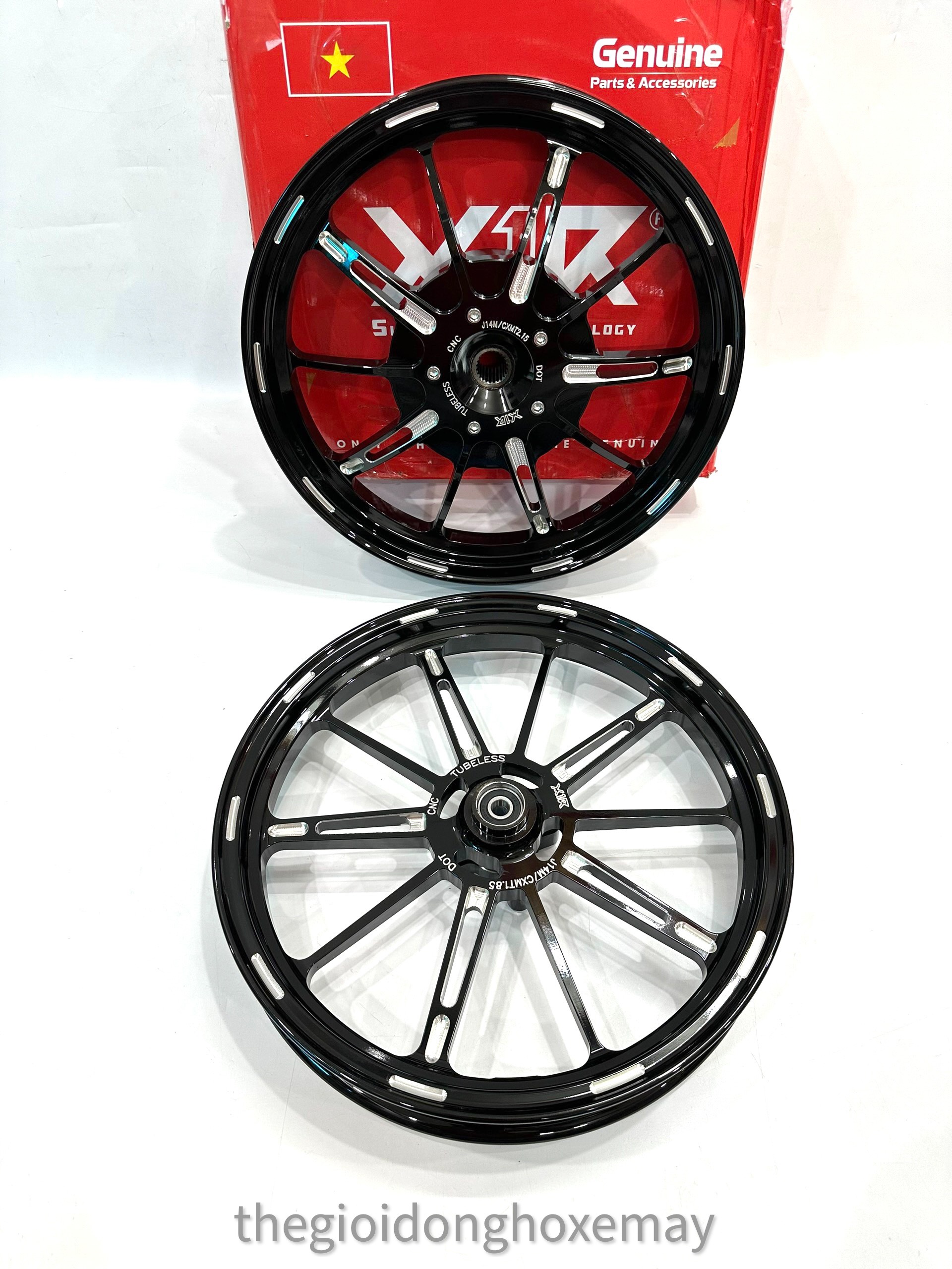 Mâm vành xe máy x1r cnc 10 cây vario 1.85-2.15 14 in
