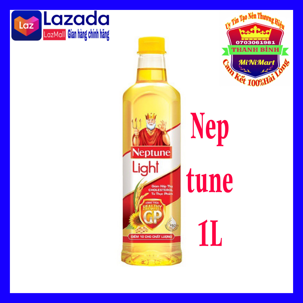 Dầu ăn Neptune Light - Chai 1L