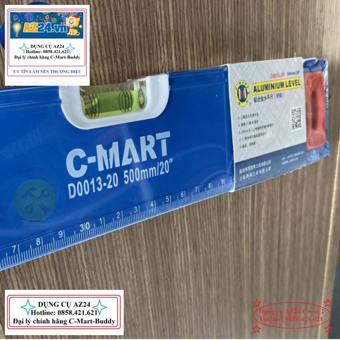 Thước thủy C-MART D0013-20 500mm có từ (dungcu) Đài Loan