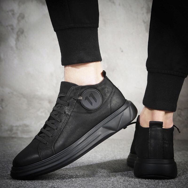 Giày Sneaker Nam Da Thật KO19, Tăng Chiều Cao 4cm