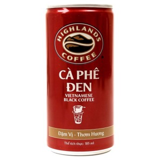 Cà Phê Đen Đá Highlands Coffee 185ml lon - 1 lon, date mới, có NOWSHIP thumbnail