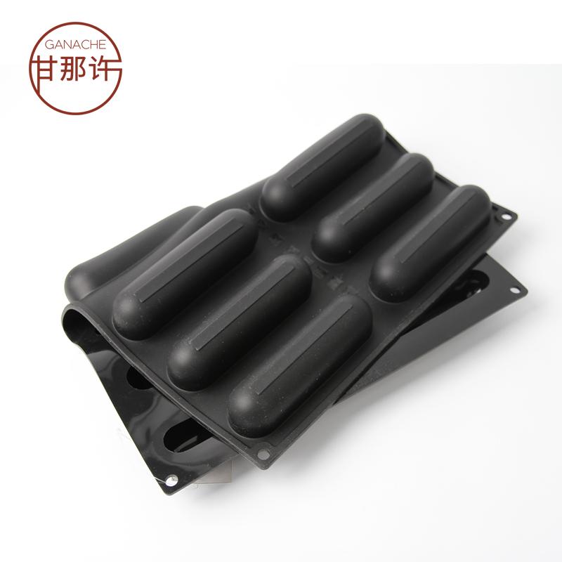 Gan Đó Xu Ý Bánh Bánh Mousse Bộ Tạo Khuôn Hình 14 Với Hình Bầu Dục Dạng Sợi Dài Nướng Silicone Bộ Tạo Khuôn Hình