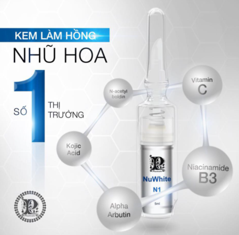 Kem làm hồng nhũ hoa Nuwhite N1 mibiti prudente chính hãng mỹ