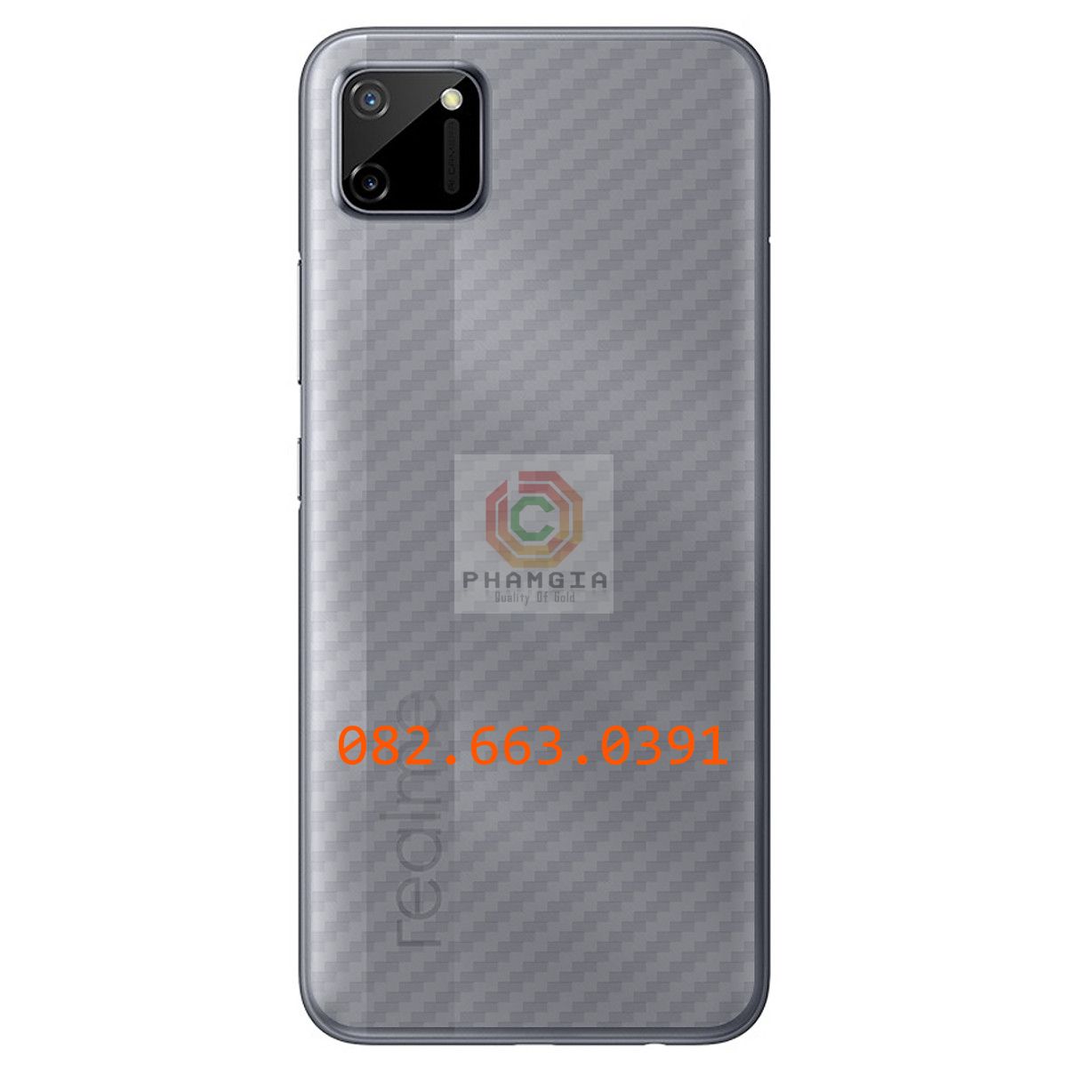 Miếng dán mặt lưng skin carbon Realme C11