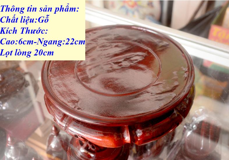 [HCM]Đôn Gỗ-Đế Gỗ tròn đặt tượng thờ-Nhiều cỡ