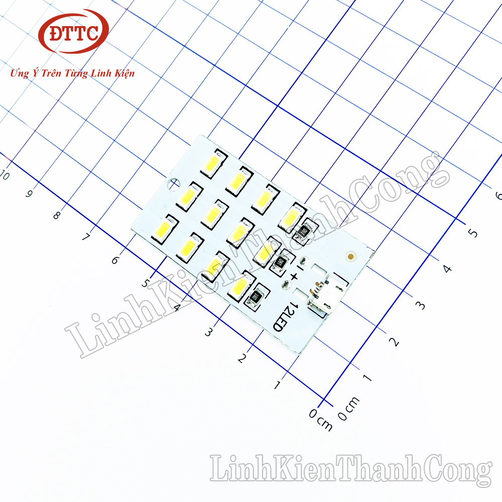 Module led 12 bóng siêu sáng nguồn micro usb