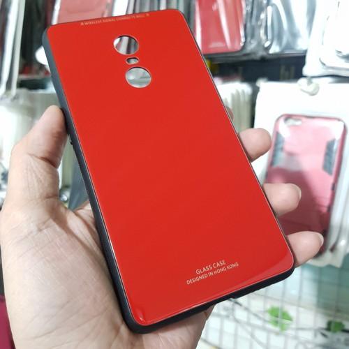 Ốp lưng kính Xiaomi Redmi Note 4X và Redmi Note 4 TGDD viền nhựa dẻo
