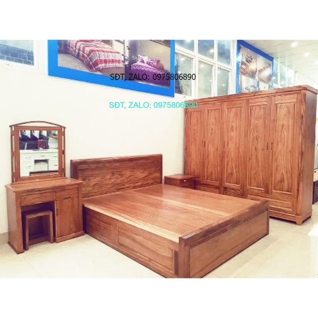 Trọn Bộ Đồ Cưới Giường, Tủ, Bàn Trang Điểm (Hỗ Trợ Phí Vận Chuyển Khu Vực Hà Nội)