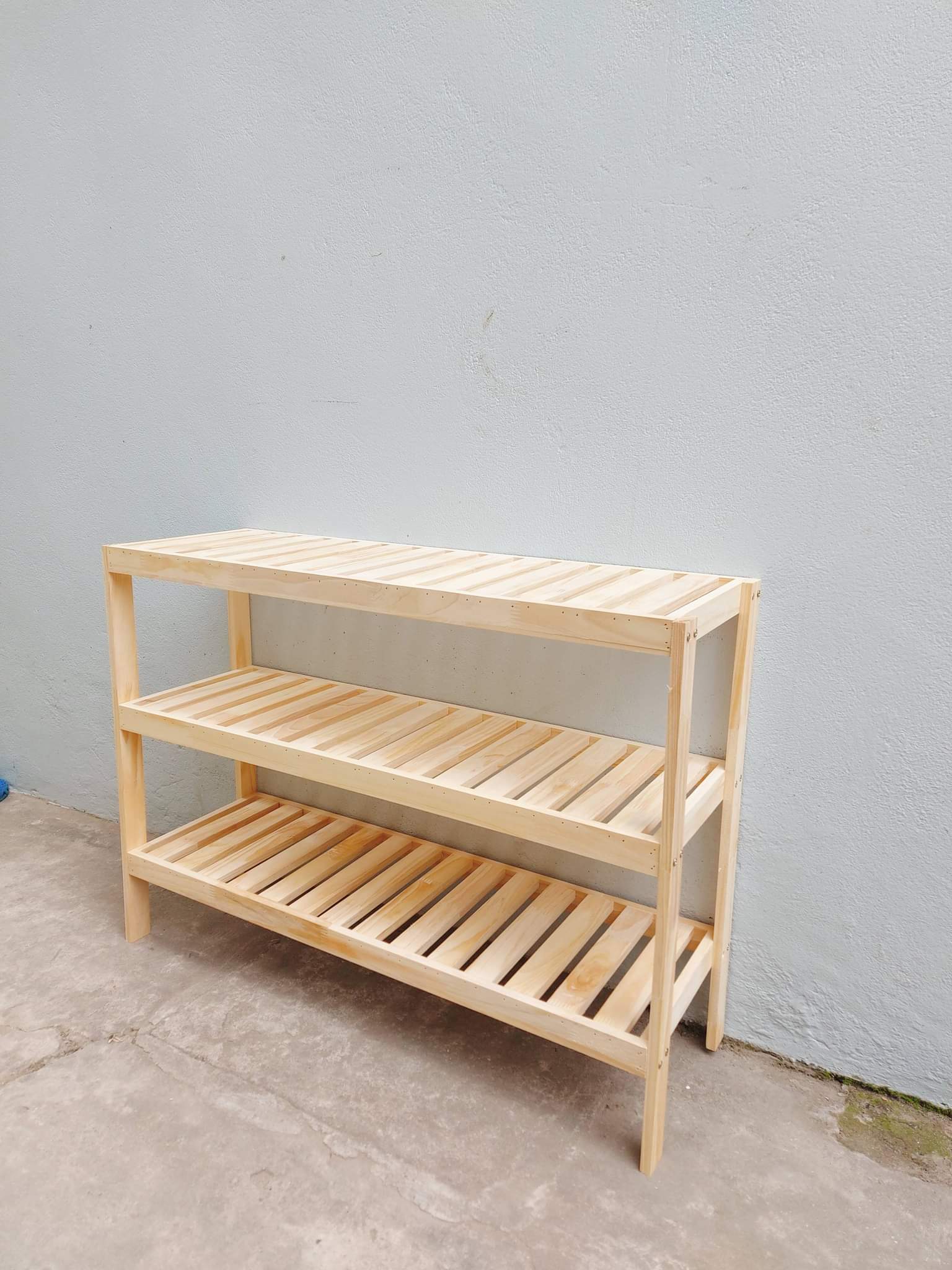 Kệ để đồ bằng gỗ 3 tầng 80cm
