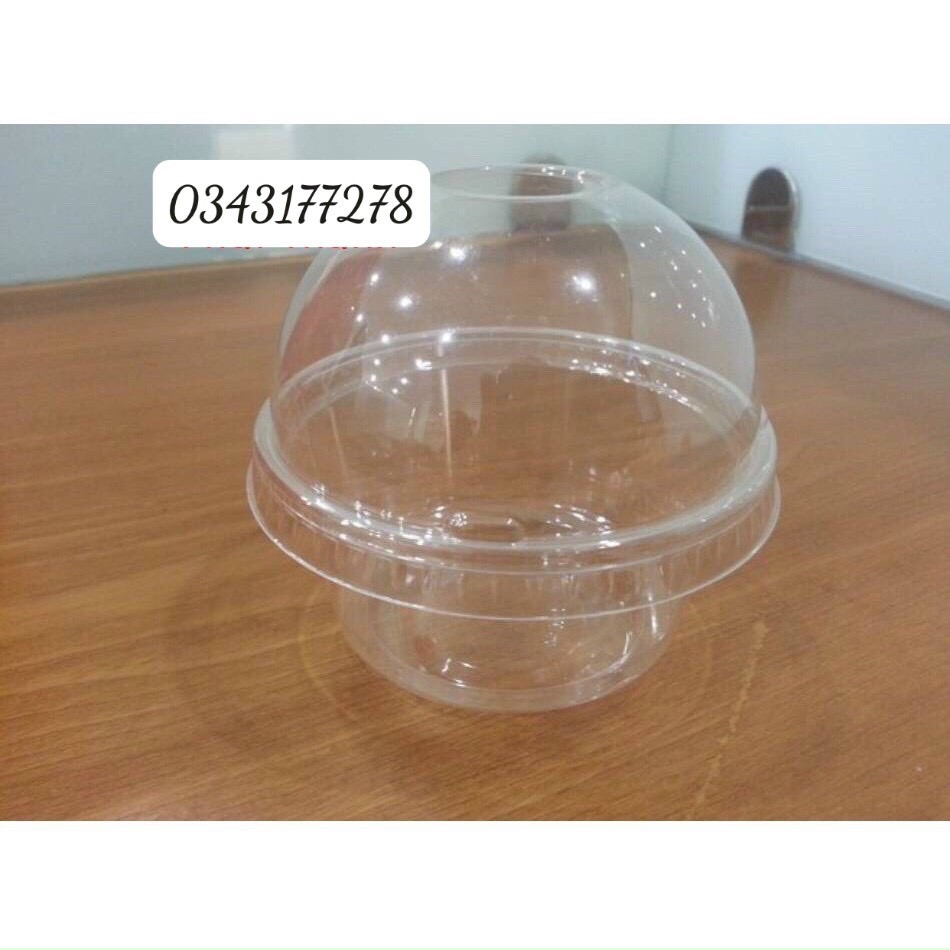 [HCM]Ly PP nắp cầu lùn 250ml /bao 50 ly + nắp