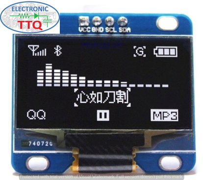 Màn hình oled 1.3 inch giao tiếp i2c