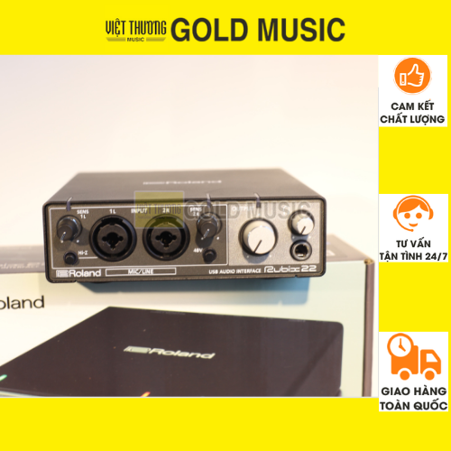 SoundCard Roland Rubix 22 - card âm thanh thu âm chuyên dụng chất lượng cao