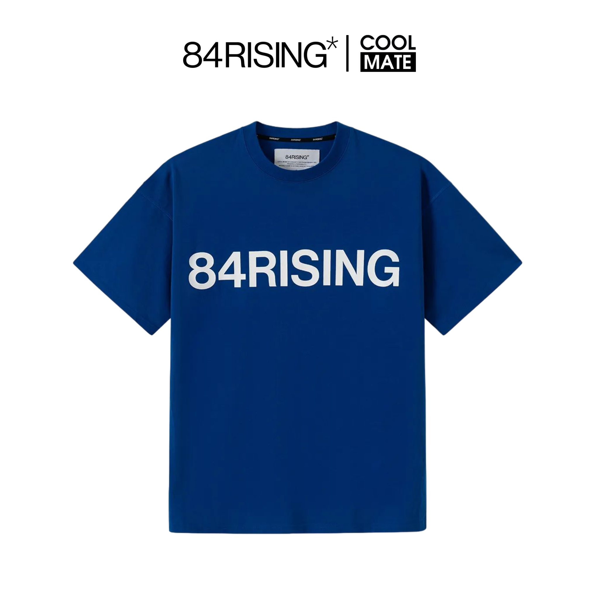Áo thun Tshirt oversize basic BLUE - thương hiệu 84rising