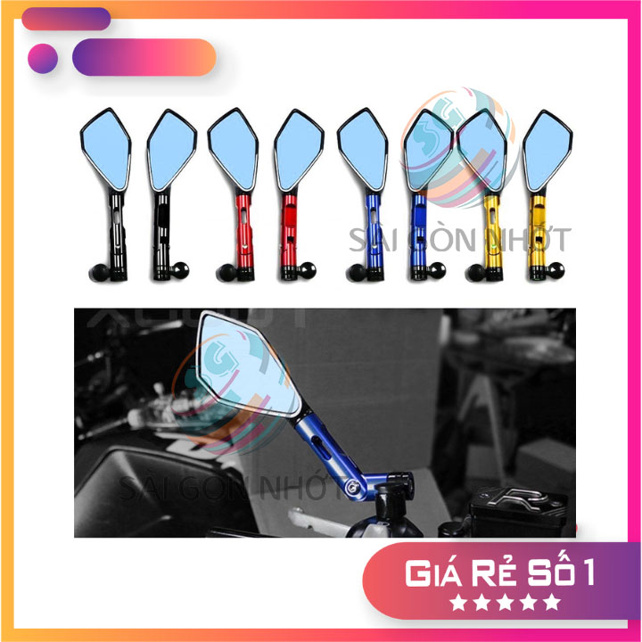 Kính chiếu hậu RIZOMA 5 cạnh HÀNG ĐẸP ( 1 CÁI BÊN TRÁI )