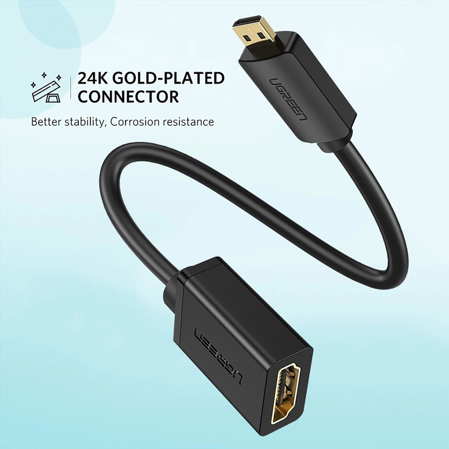 Cáp chuyển đổi Micro HDMI sang HDMI Ugreen 20134 chính hãng - Hapustore
