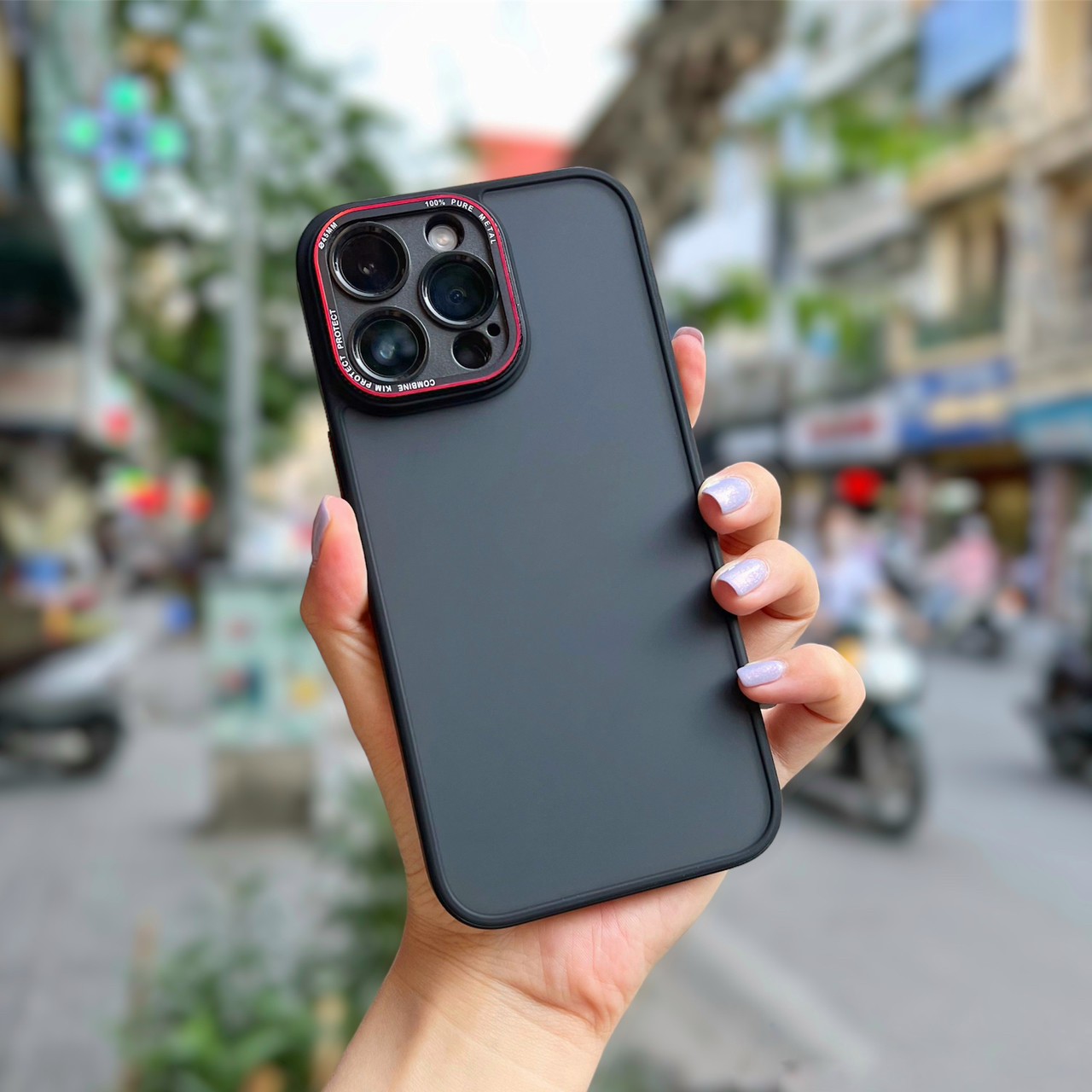 Ốp lưng x&m nhám chống vân tay bảo vệ cụm camera cho iphone 12 pro max,13 pro max,14 pro max,14 pro