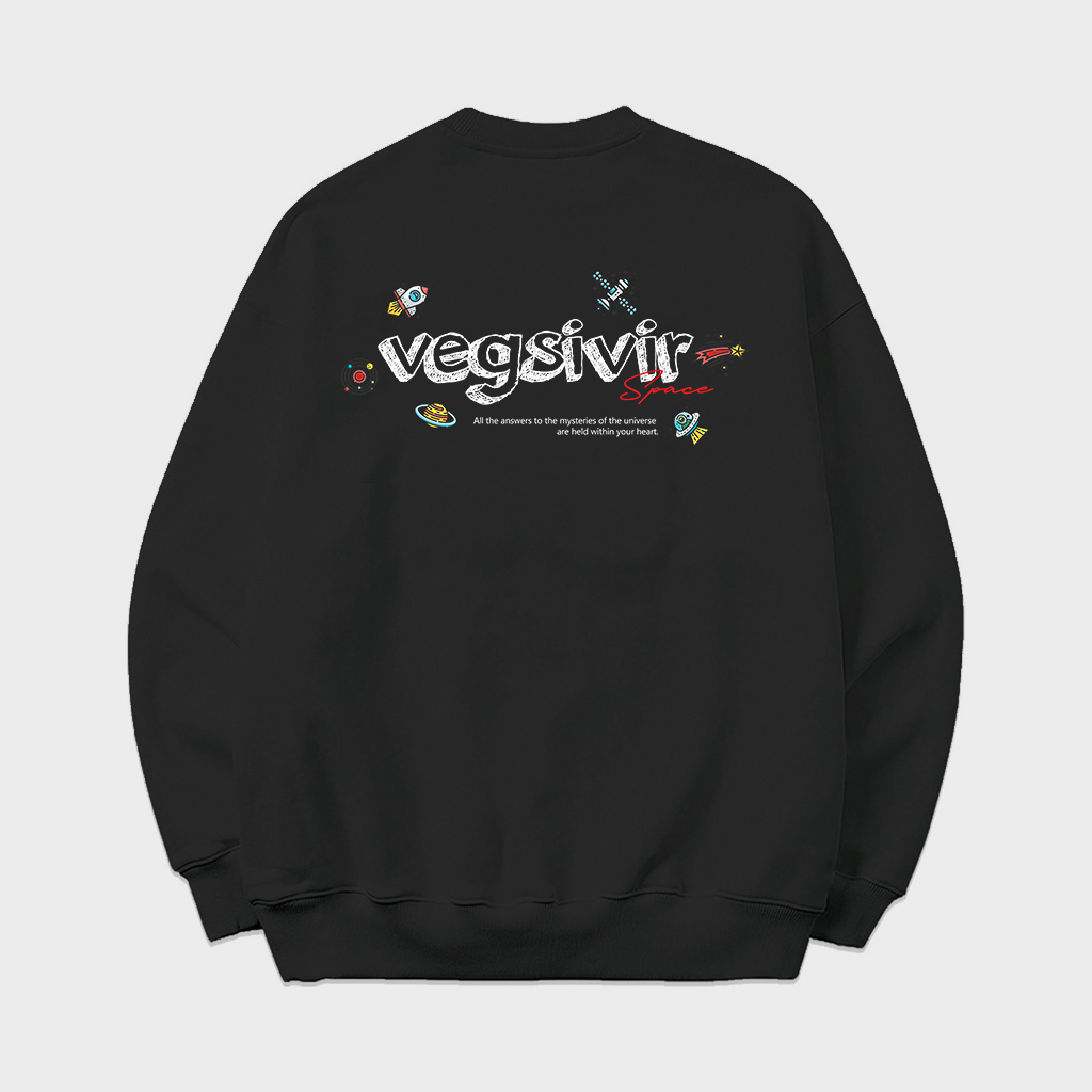 Áo sweater nỉ chân cua VEGSIVIR - SPACE