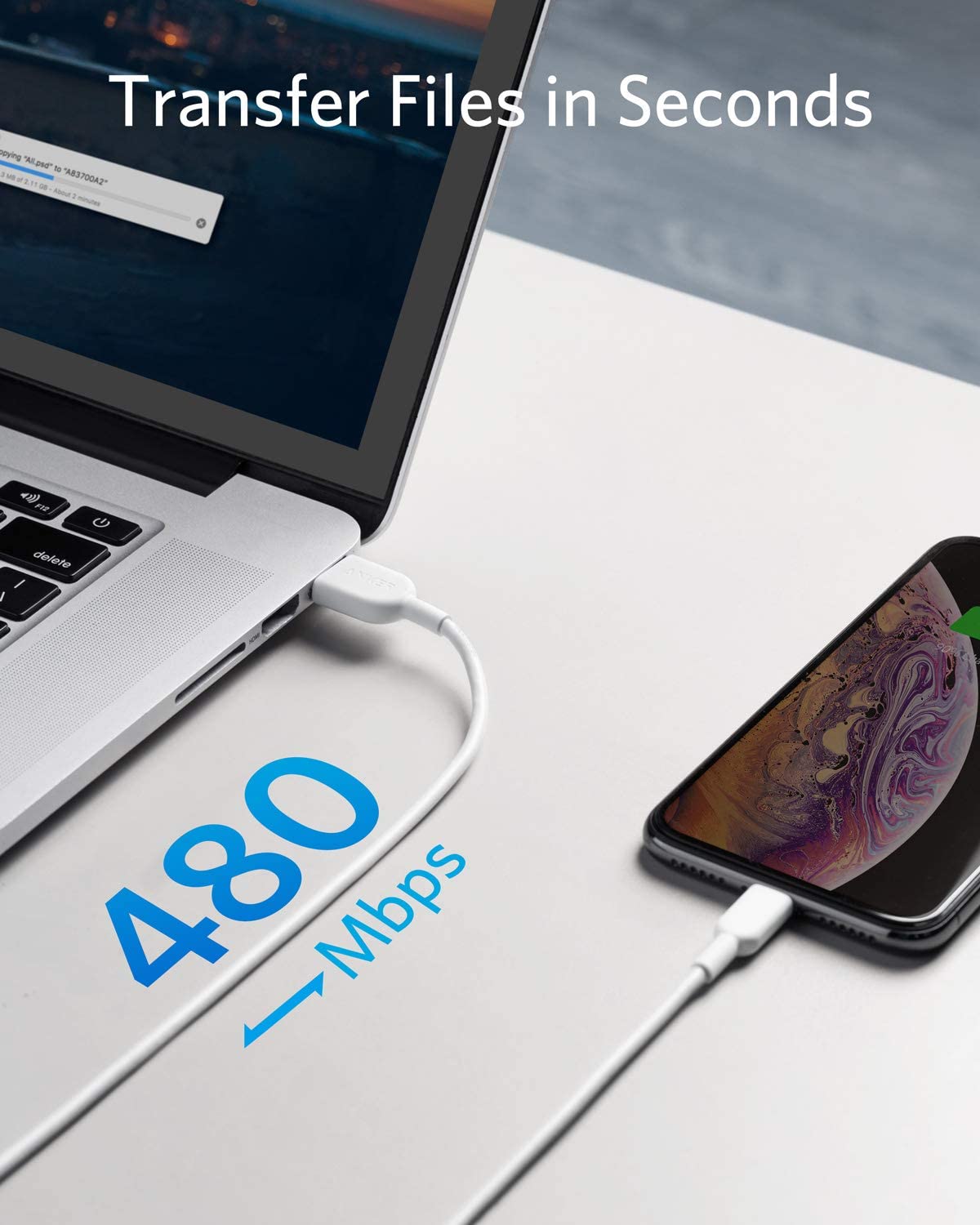 Dây sạc Iphone Anker Powerline II Lightning cable - A8432