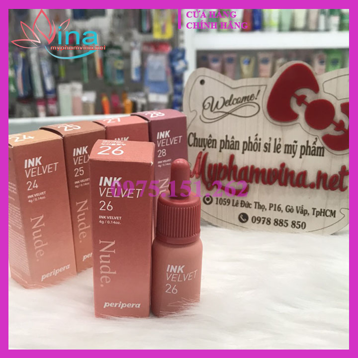 Son Kem Lì Peripera Ink Velvet Nude
