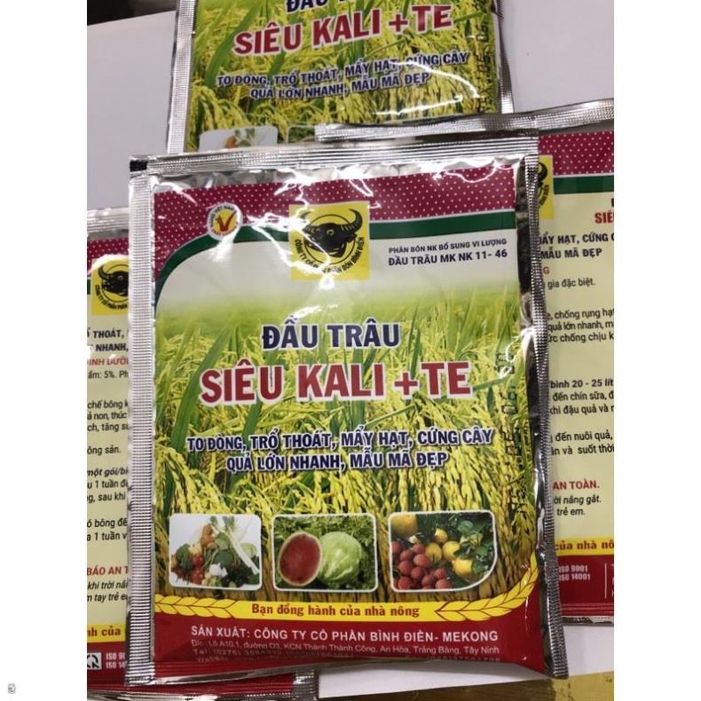 Phân bón lá Đầu Trâu siêu Kali+TE - lớn trái, tăng độ ngọt