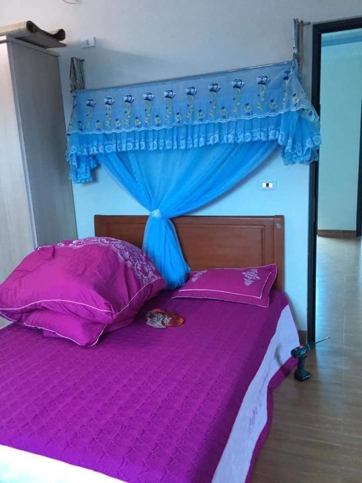 Màn khung xếp gọn phối ren kiểu- TRỌN BỘ