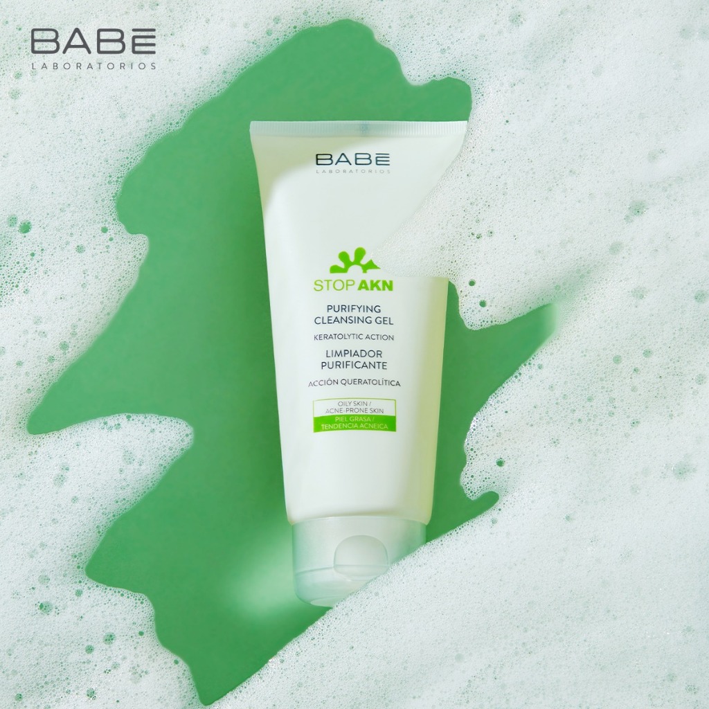 Sữa rửa mặt BABE Stop Akn Purifying Cleansing gel 200ml cho da dầu mụn