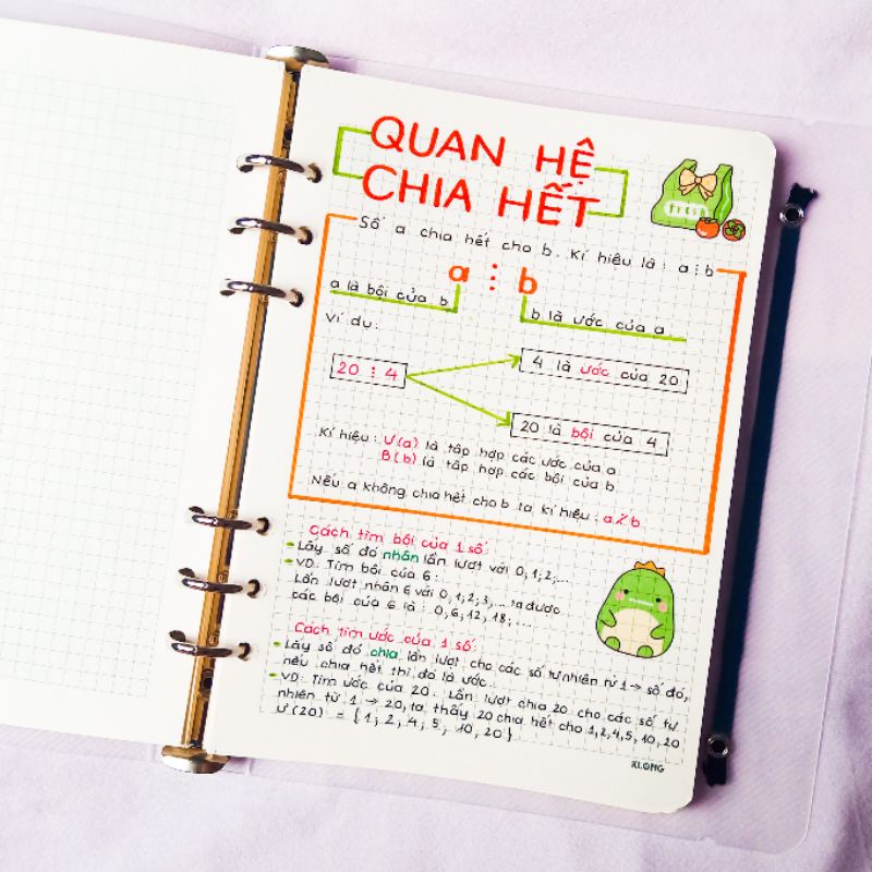 Sổ tay takenote toán 6