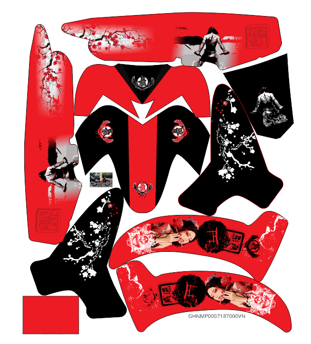 Tem trùm sirius samurai đỏ đen, team dán xe máy sirius, team trùm sirius, team trùm sirius, tem xe sirius, tem trùm sirius, tem xe sirius samurai đỏ đen
