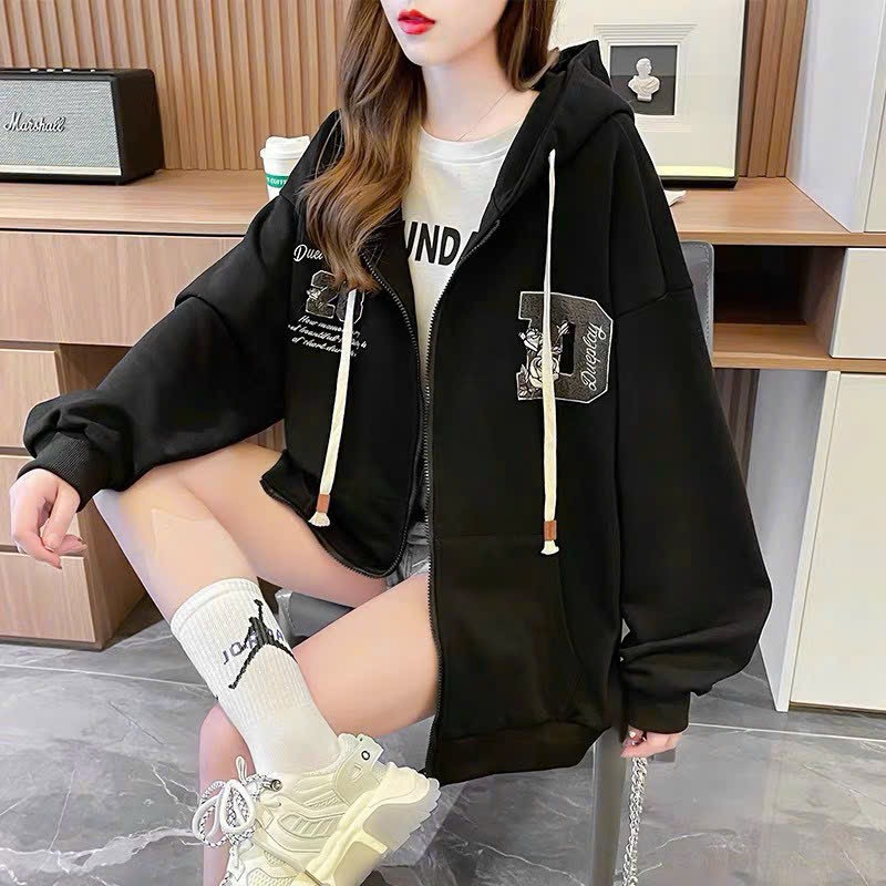 Áo khoác nỉ chống nắng logo thêu 28d