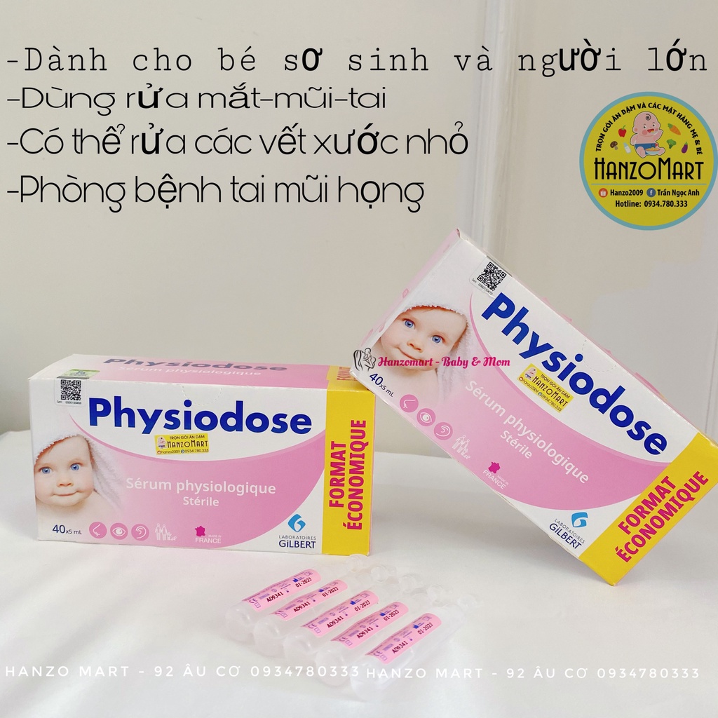 Nước Muối Sinh Lý Physiodose Pháp