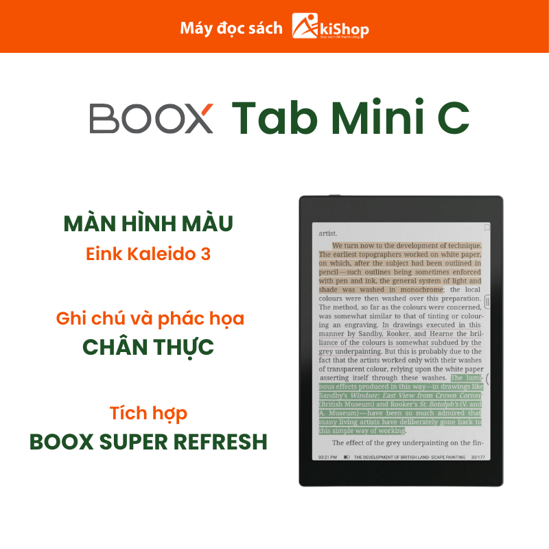 Máy đọc sách Boox Tab mini C chính hãng Akishop