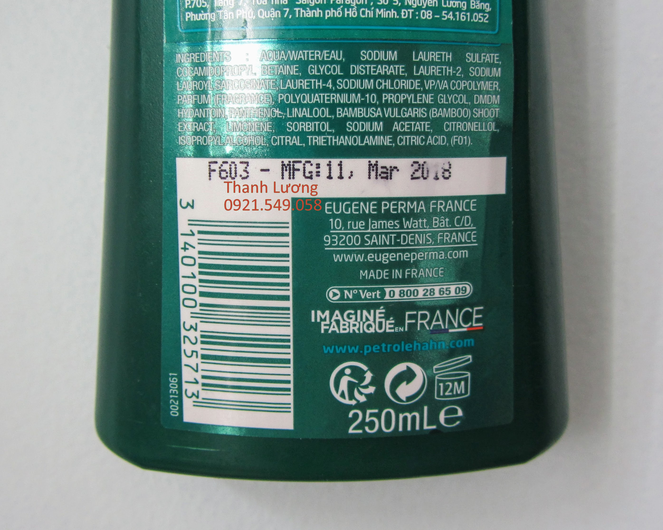 Dầu gội Petrole Hahn (250ml) - Pháp