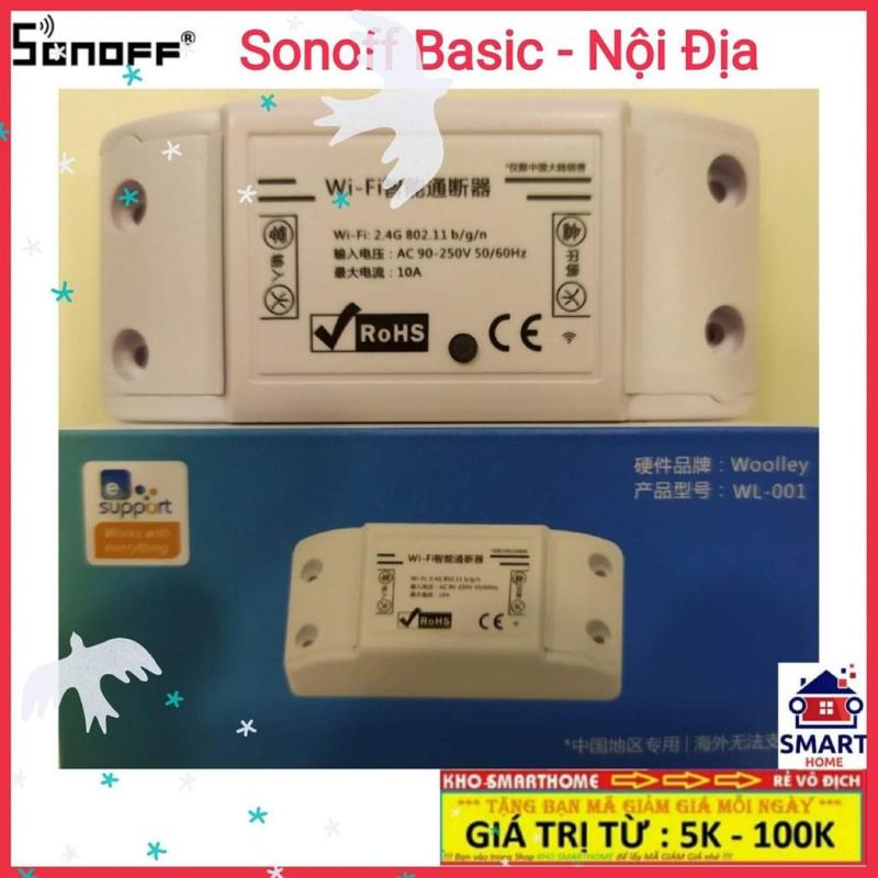 SONOFF BASIC, SONOFF BASIC CN - Nội Địa, Tiếng Trung - Công Tắc WIFI, Điều Khiển Từ Xa Thông Minh giá rẻ