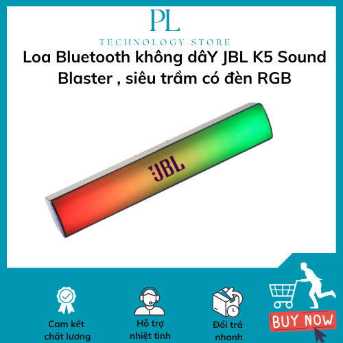 Loa Bluetooth không dâY JBL K5 Sound Blaster , siêu trầm có đèn RGB . Loa máy tính để bàn decor sắc màu