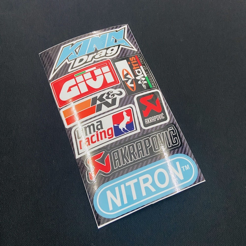[Xã Hàng] Bộ Tem Size Nhỏ Nhiều Sticker Trang Trí Xe Máy KingDrag - Givi -KN-Nitron