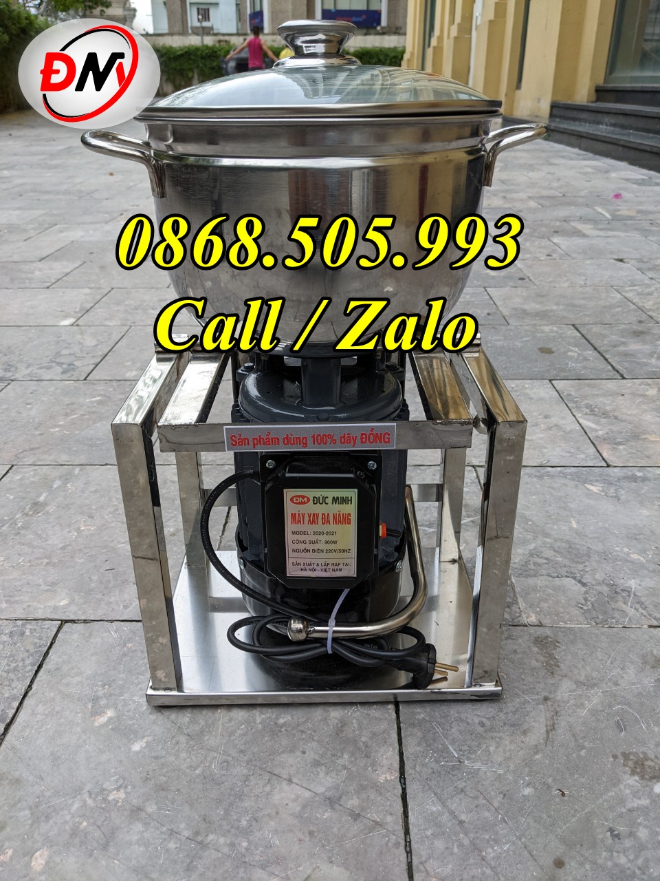 Máy xay thịt, tỏi, ớt, riềng sả, cua, cá, hải sản, rau củ quả đa năng 1100W 1.5kg mỗi mẻ, motor dây đồng 100%