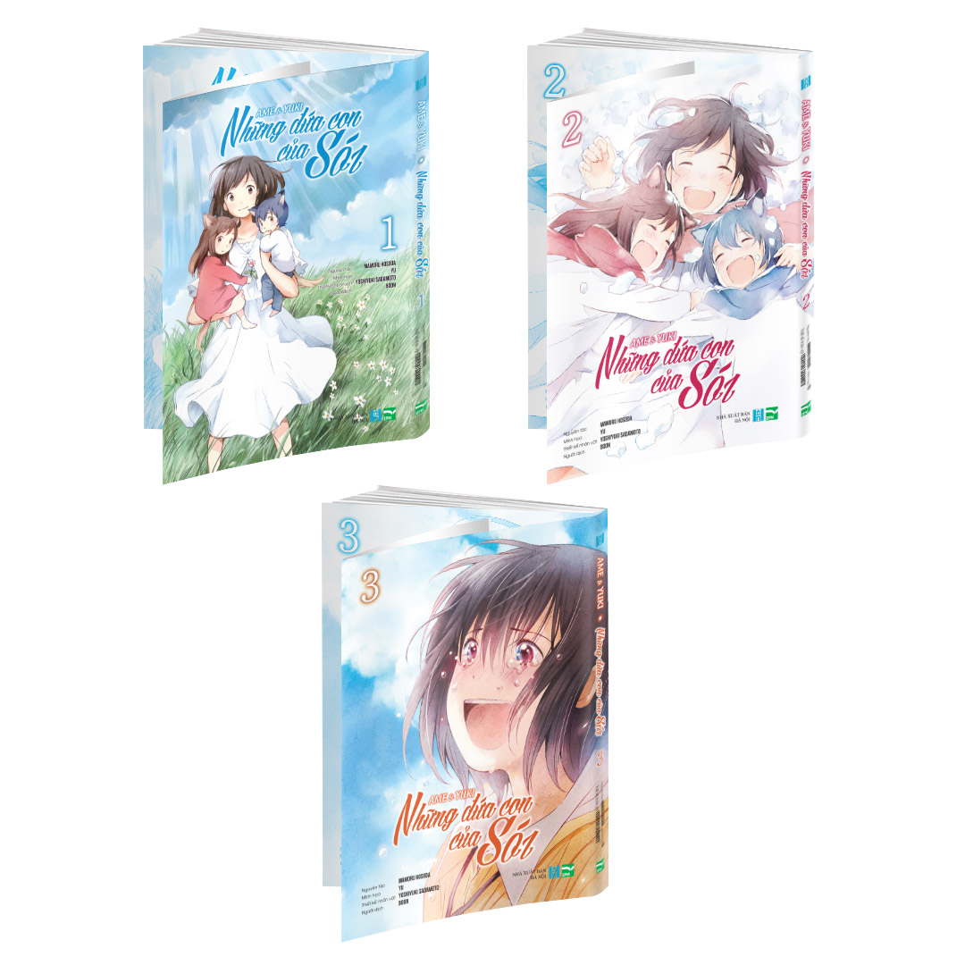Sách - Ame và Yuki - Những Đứa Con Của Sói (Boxset Manga 3 tập)