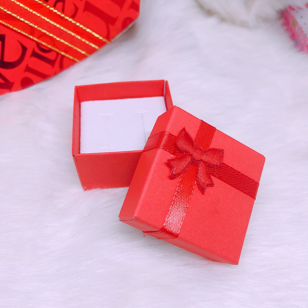 Hộp đựng nhẫn - hộp giấy chọn màu ngẫu nhiên