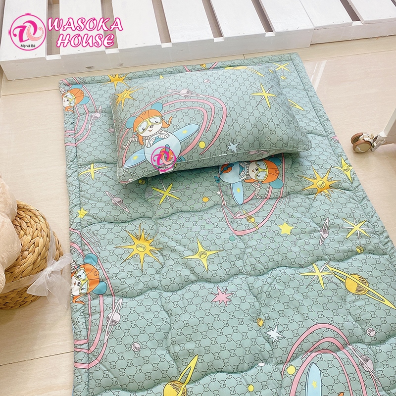 Bag gift, primary school toddler pillow set, Soft Tencel cloth for kids to sleep at first class is very convenient