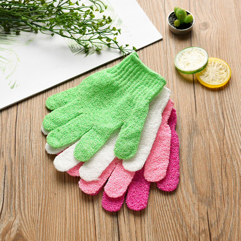 Găng tay tắm tẩy da chết - Găng tay tẩy tế bào chết cho cơ thể bằng vải nylon