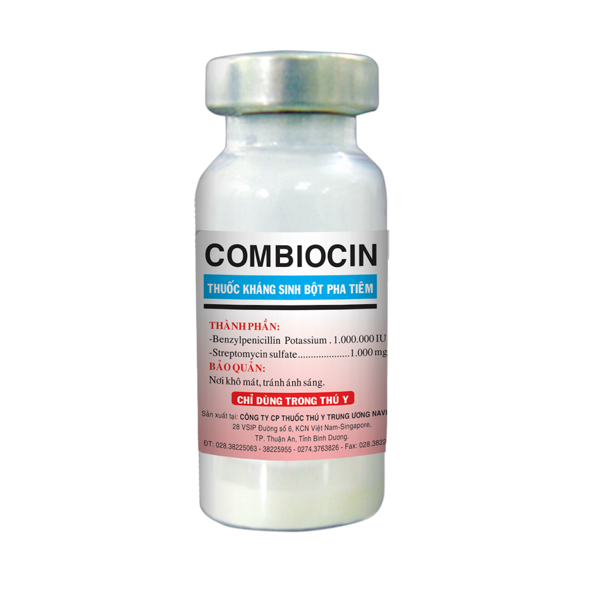 Combiocin _ thuốc kháng sinh bột pha tiêm - gia súc, gia cầm, chó, mèo