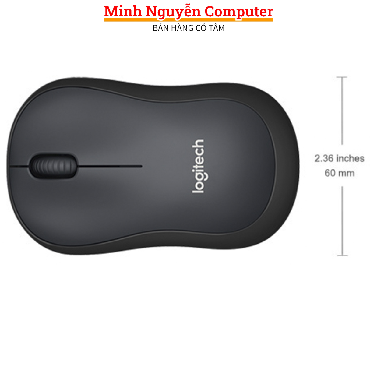 Chuột Không dây Logitech Silent M220, dùng cho máy tính PC, Laptop, Kết nối cổng USB, Tặng kèm Pin