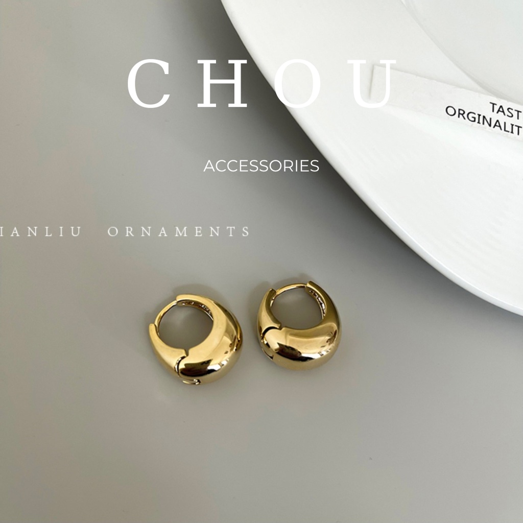 Bông Tai, Khuyên Tai Basic Oval | CHOU ACCESSORIES |