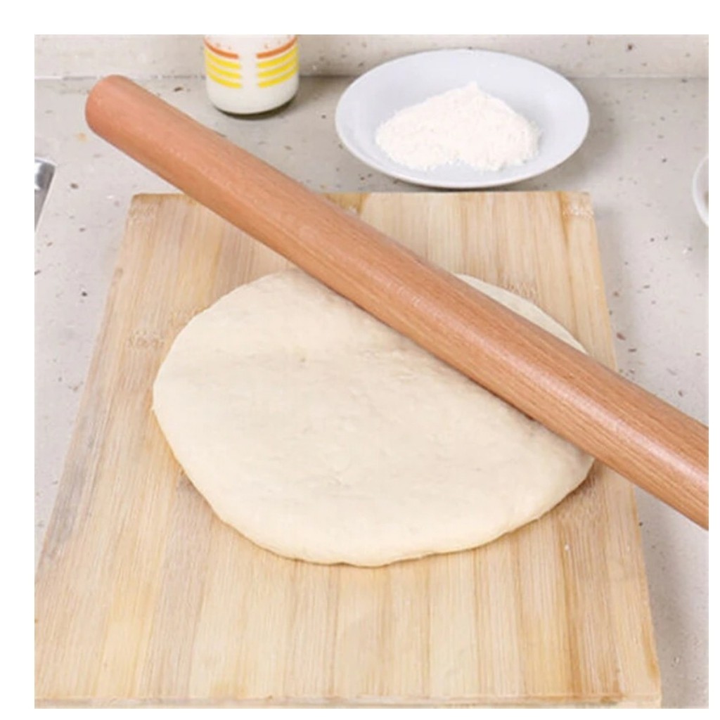 Cán lăn bột gỗ thẳng 30cm loại đẹp