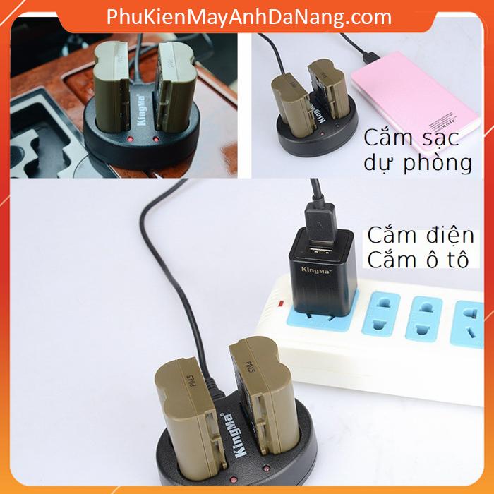 Sạc đôi 2 pin KingMa cho pin Canon BP-511a