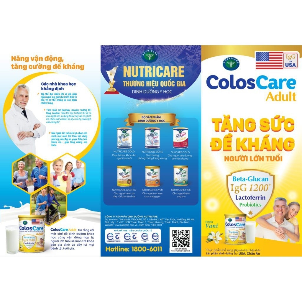 Sữa non Nutricare Colos Care Cho người lớn (800g)